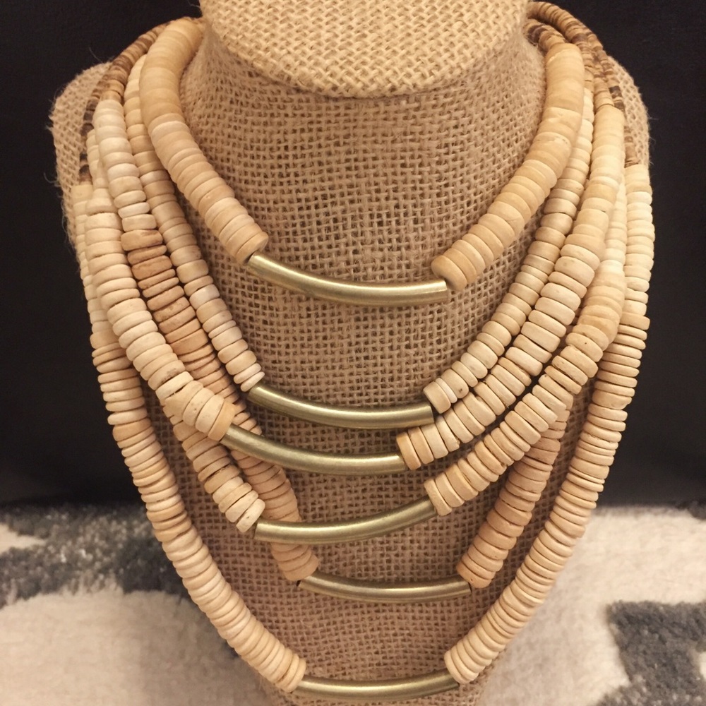 African style shell necklace
